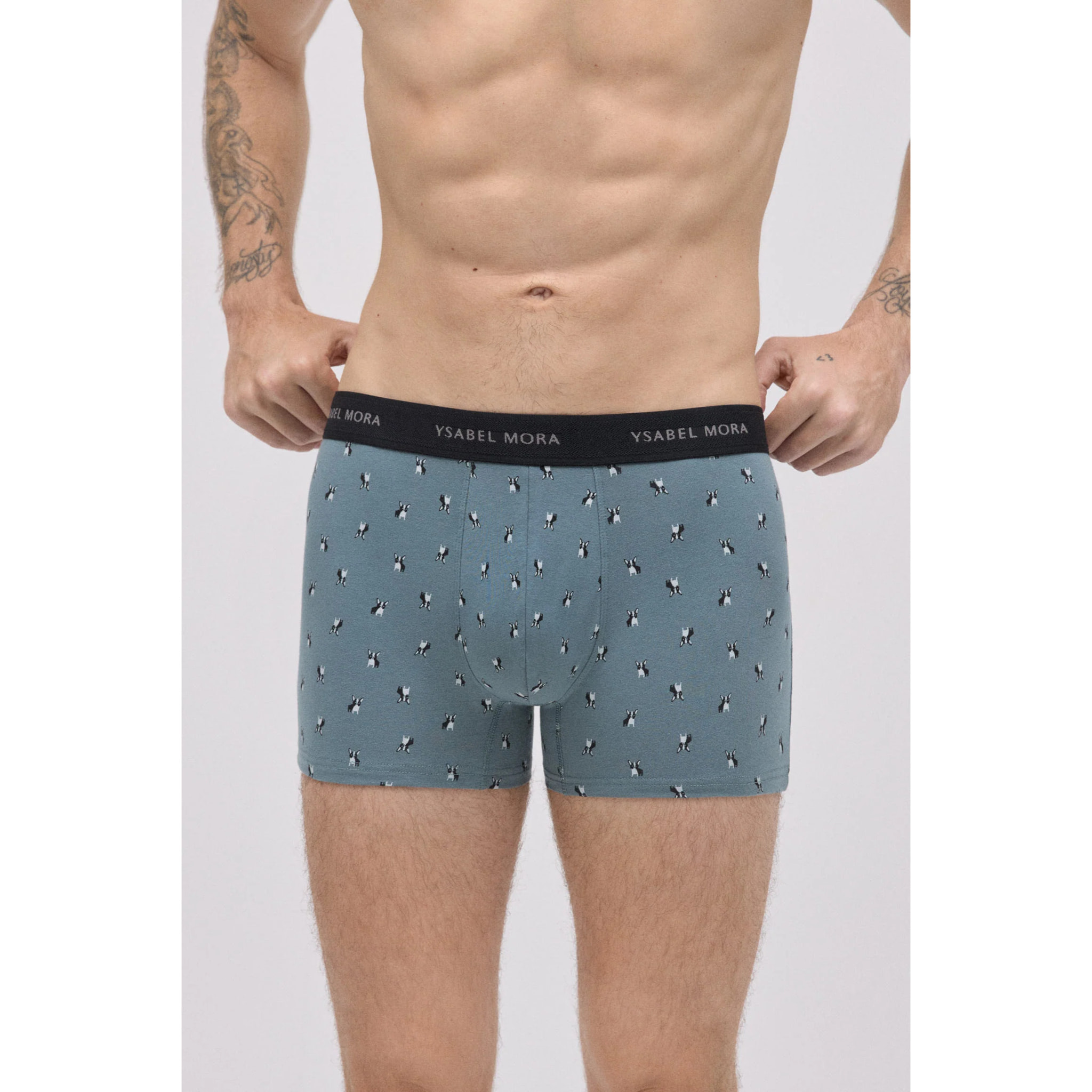 Confezione da 2 boxer con stampa di cani