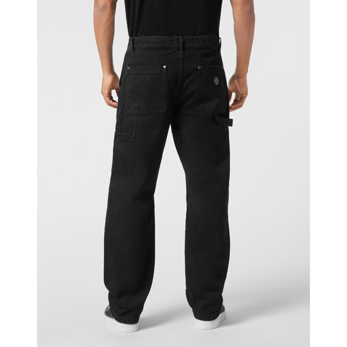 PHILIPP PLEIN Denim Trousers Loose Fit