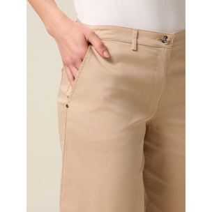 Oltre - Bermudas de mezcla de algodón - Beige
