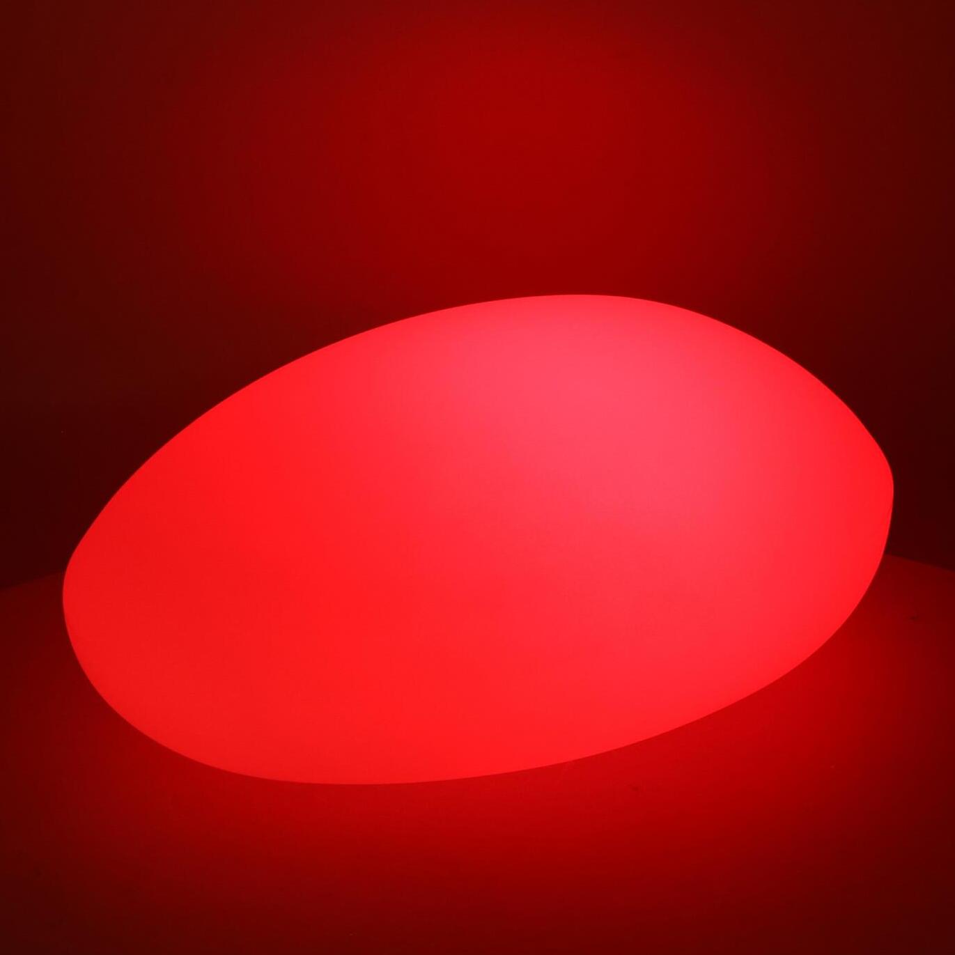 Lampada led in plastica ricaricabile sasso multicolor cm51x37h20