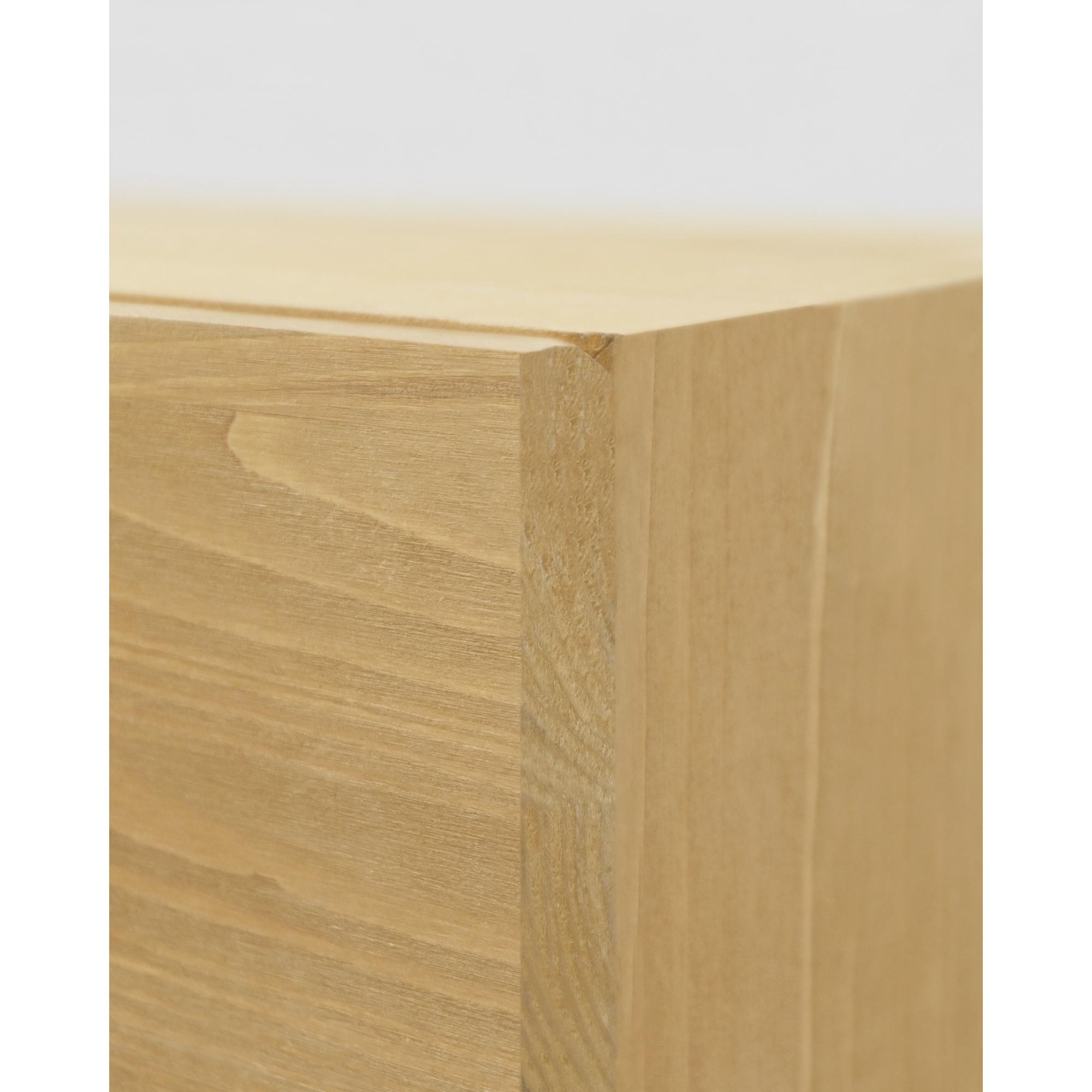 Table de chevet flottante en bois massif avec poignée olive 15x40cm Hauteur: 15 Longueur: 40 Largeur: 25