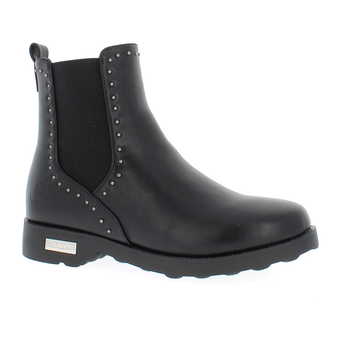 Armata di Mare Scarpe Donna Chelsea Boots con Zip Laterale AMD W52C66 Black
