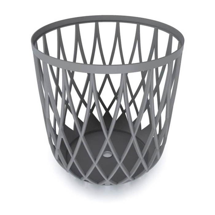 Cesta multifuncional 35l prosperplast uniqubo de plastico en color piedra gris 39 (largo) x 39 (ancho) x 40 (alto) cm