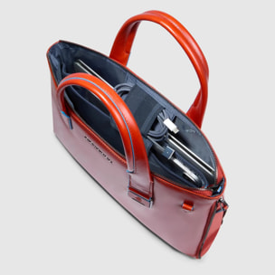 Piquadro Borsa porta pc e iPad® in pelle personalizzabile con protezioni antiurto e RFID