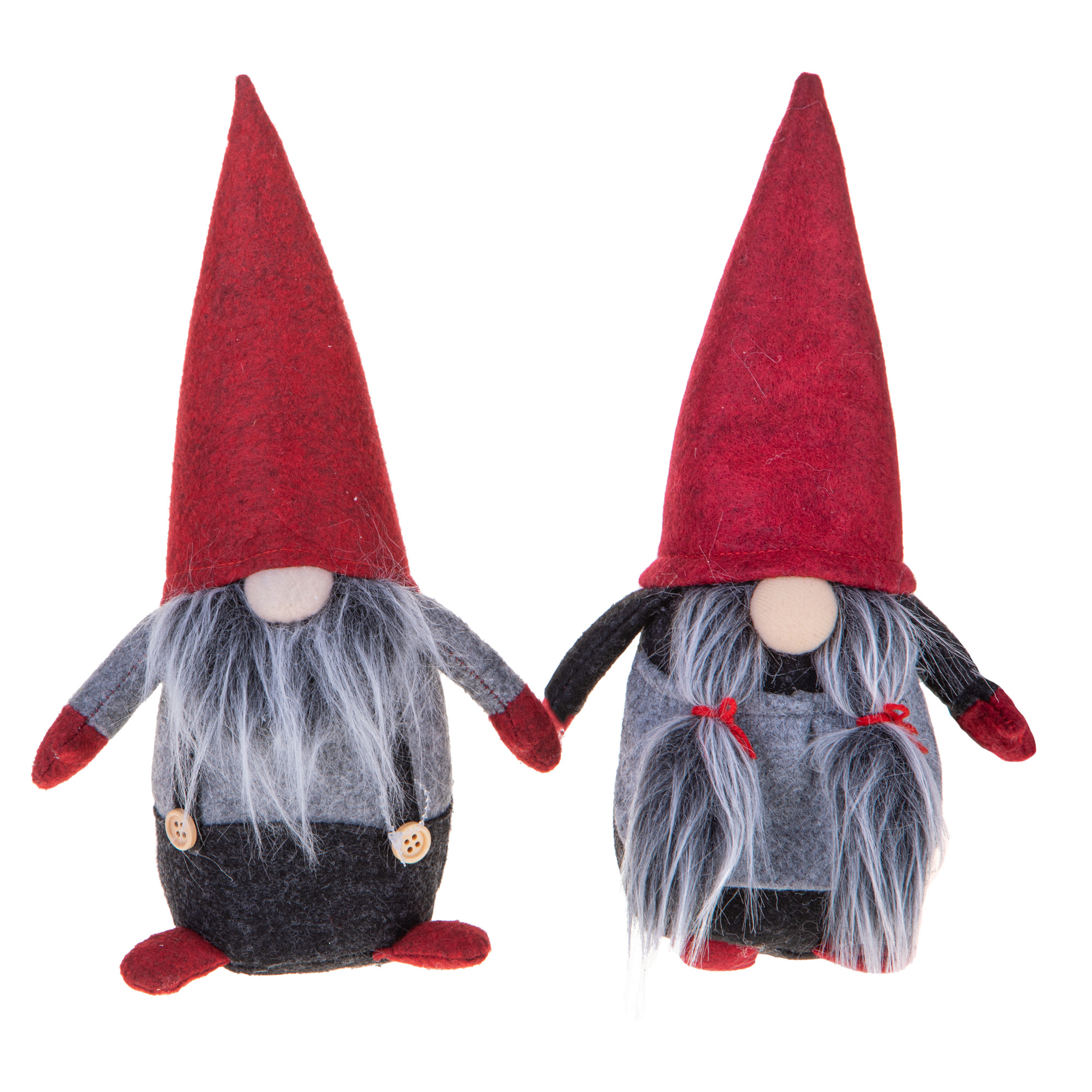 Set 2 elfi - Pezzi 2 - H 23,5 cm - Bianchi Dino - Piante Artificiali -