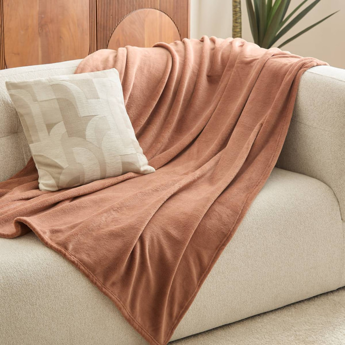 Plaid Kiesa 180x230cm rose
