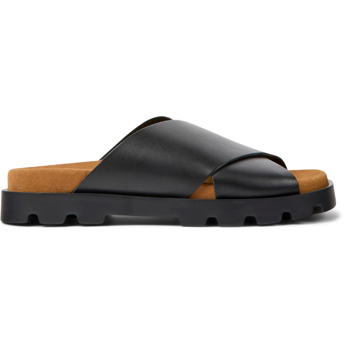 Sandalias - CAMPER Brutus - Negro - Cuero liso