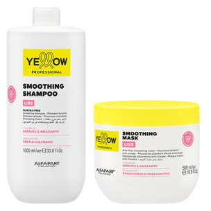ALFAPARF Yellow Kit Liss Shampoo 1000ml + Mask 500ml