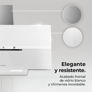 Cecotec Hotte décorative Bolero Flux DT 908010 Glass White A++
