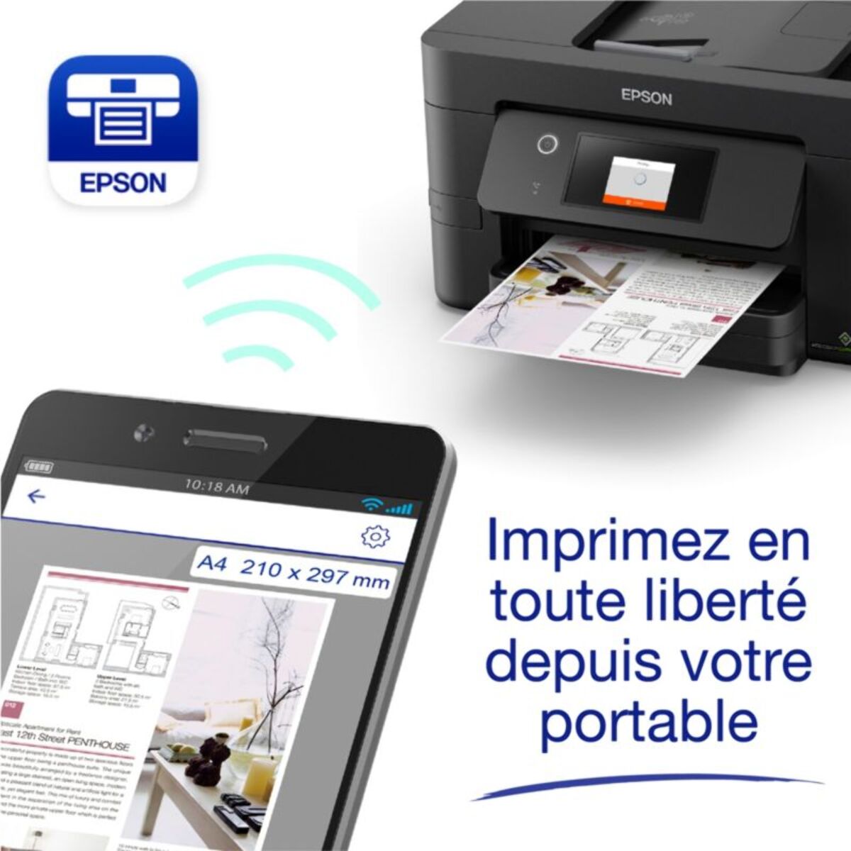 Imprimante jet d'encre EPSON WorkForce WF-3825DWF