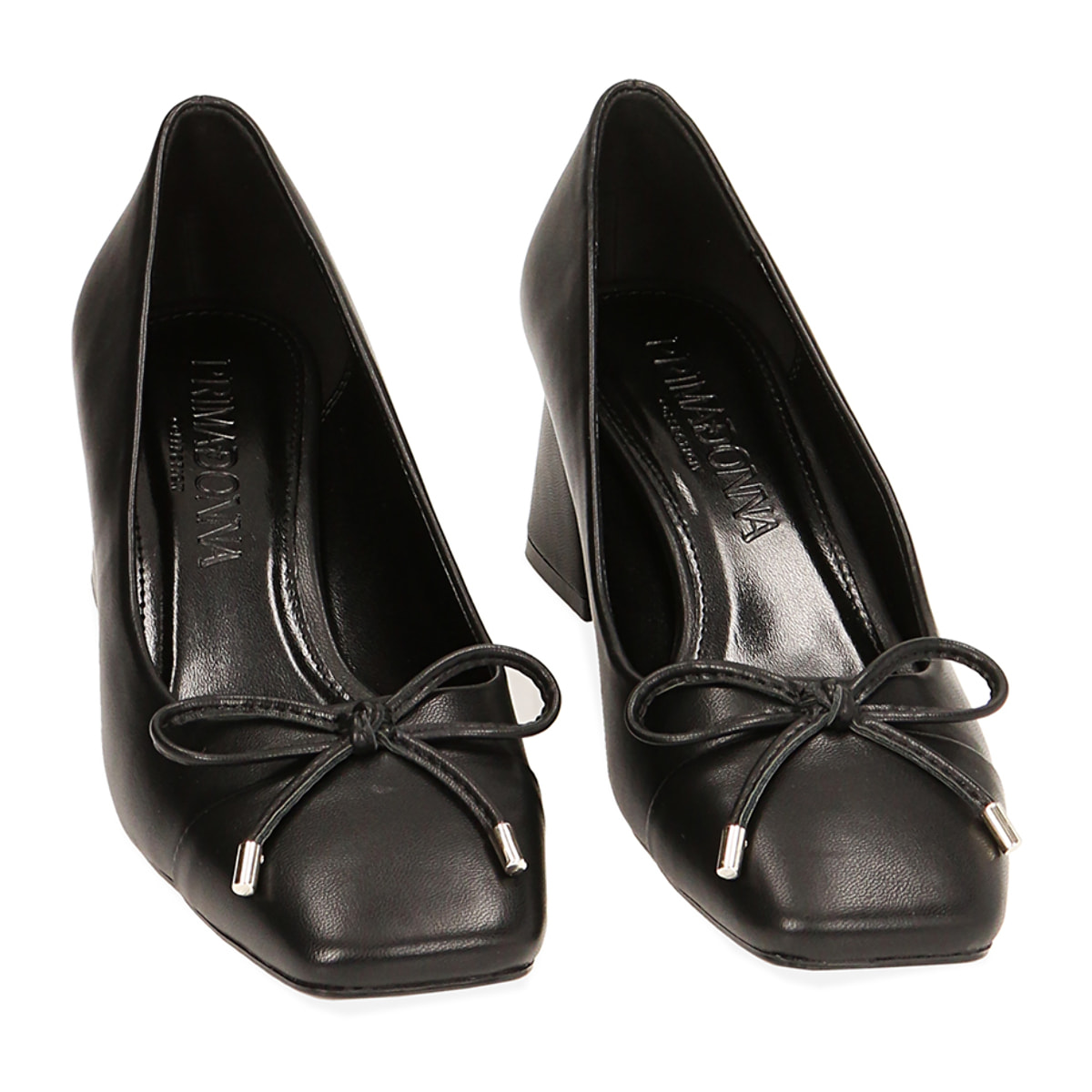 Escote negro bicolor tacón 5,5 cm