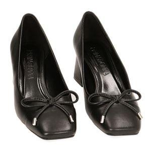 Escote negro bicolor tacón 5,5 cm