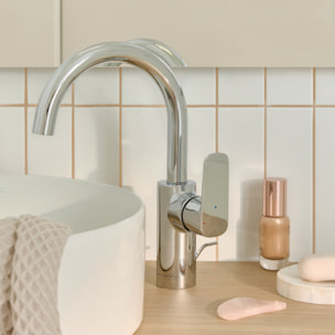 Mitigeur lavabo tube July+ avec vidage Chromé