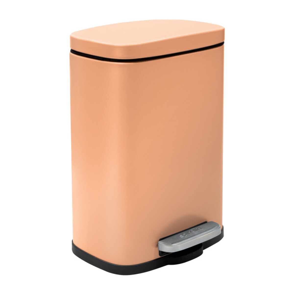 Set Poubelle à  pédale 5L & Brosse Wc AKIRA Pêche mat Spirella