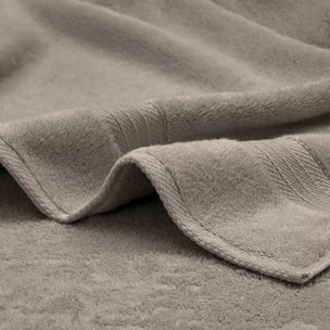 Drap de douche pur coton 550 g/m² uni beige Elea chataignes
