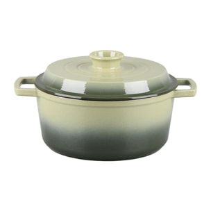 Cocotte en fonte ronde 25cm - "Masseiron Olivine"