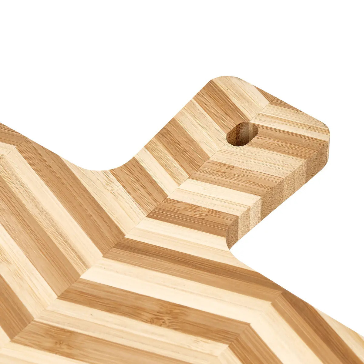 Planche à découper avec poignée Bambou 25x40cm beige