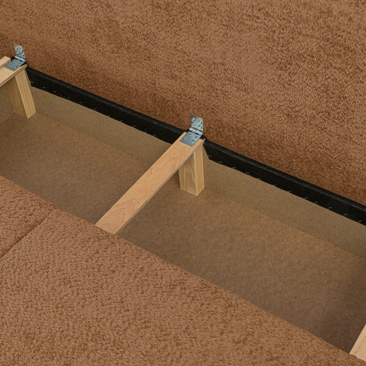 Canapé convertible 3 places en tissu bouclé - LARIA