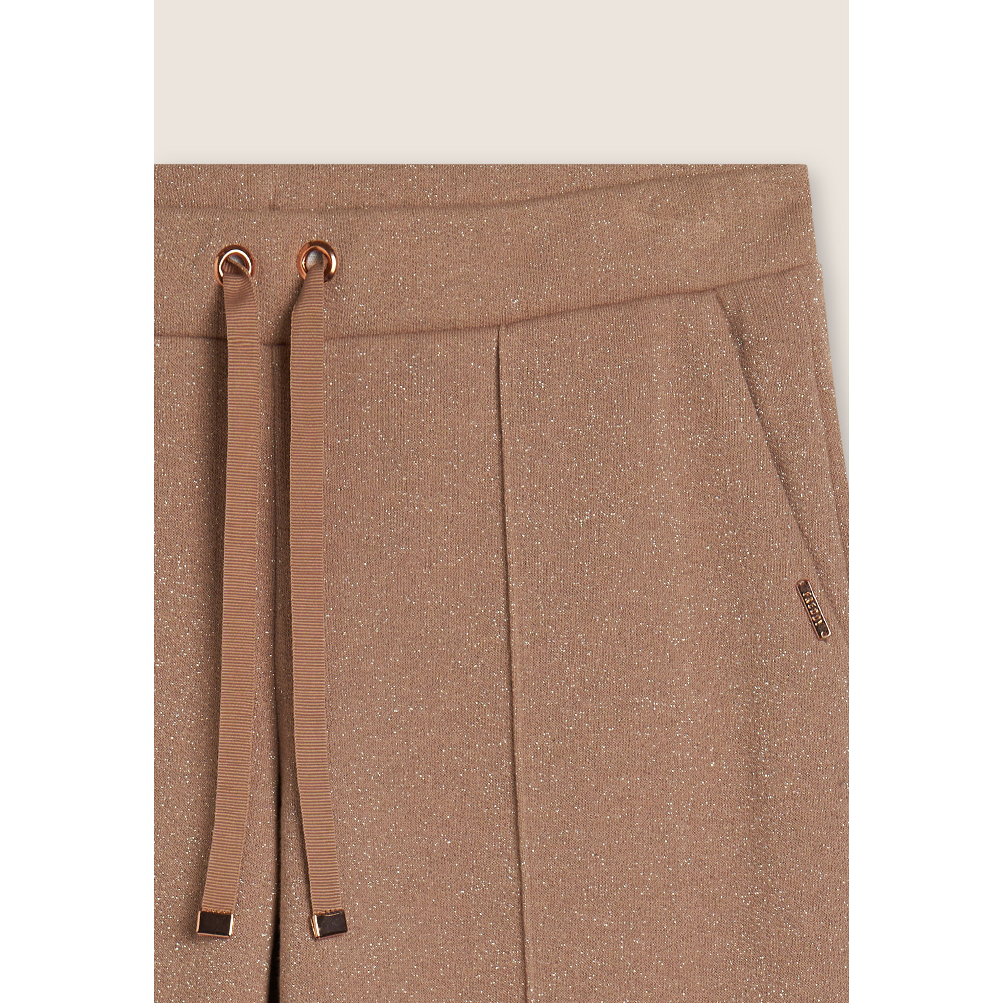 Pantaloni donna wide leg mélange lurex