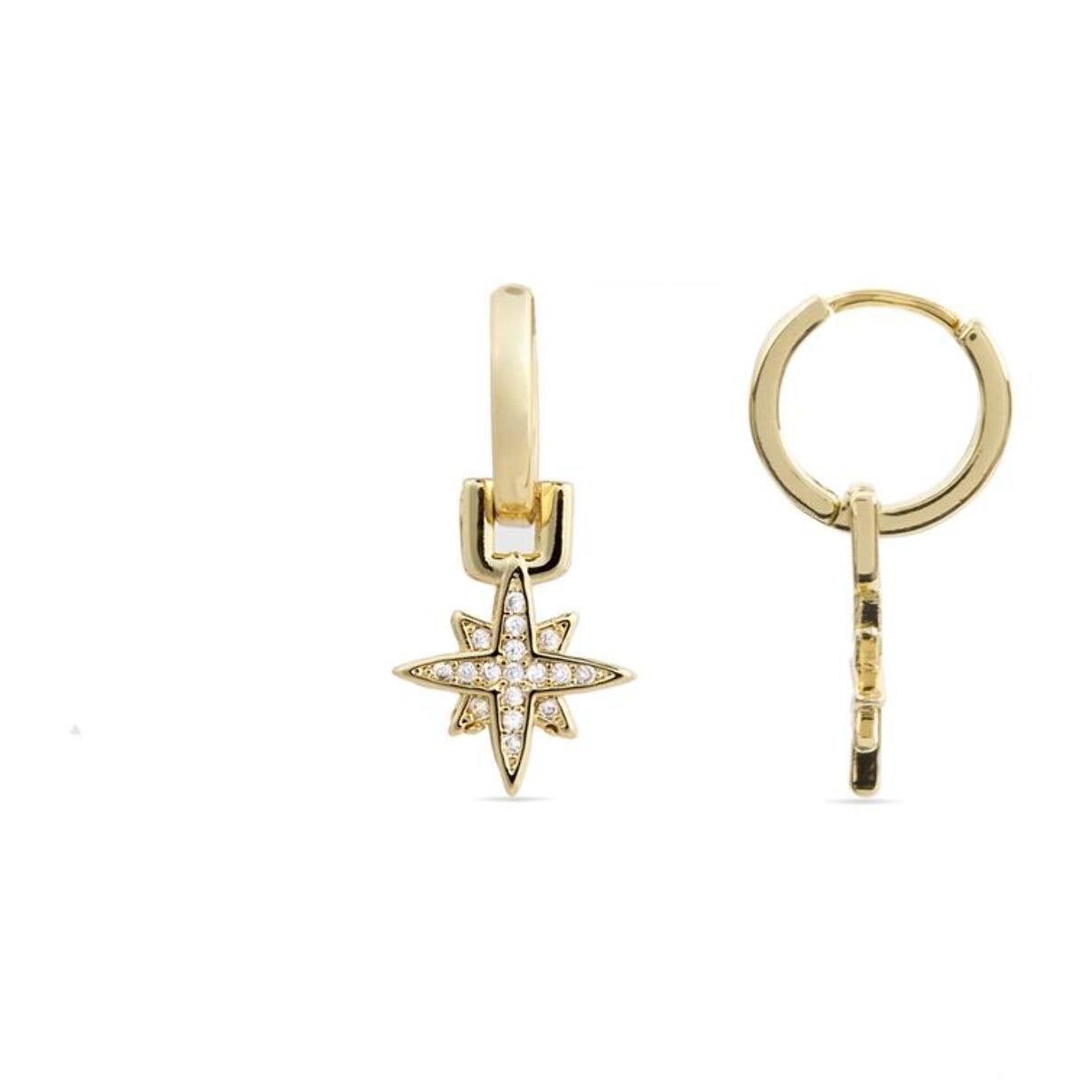 Pendientes Lux by Lux acabadoss en oro 18k