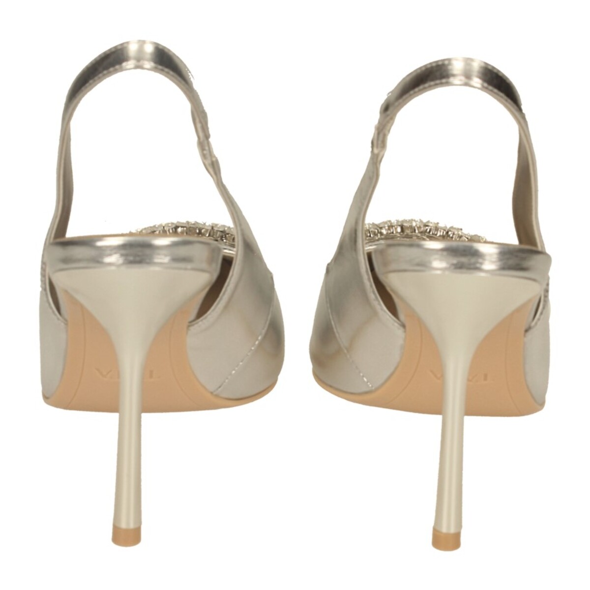 Décolleté sling back Donna Tata Italia Argentato