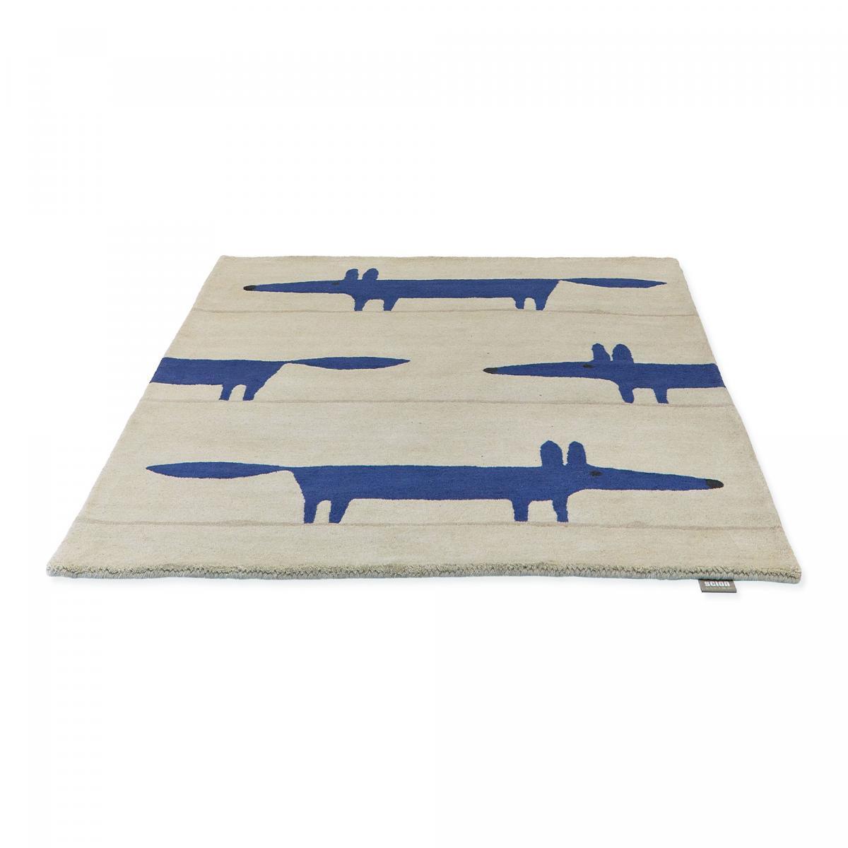 Tapis enfant fait à la main en laine RAIL