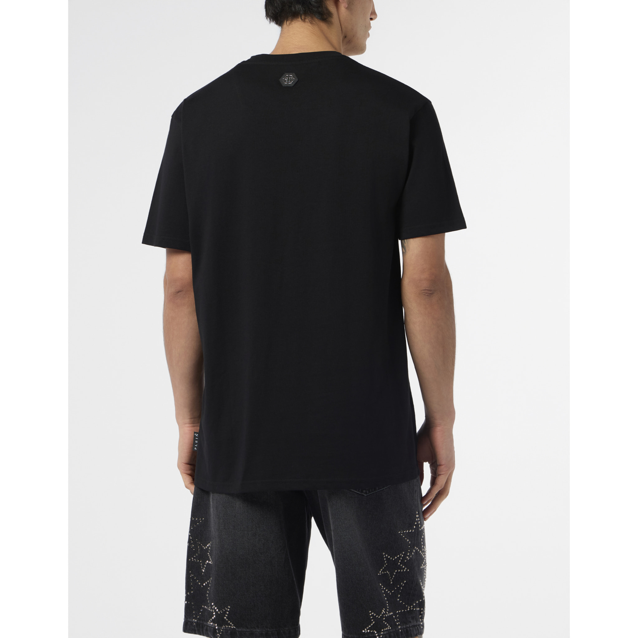 PHILIPP PLEIN Camiseta de cuello redondo y manga corta TATTOO