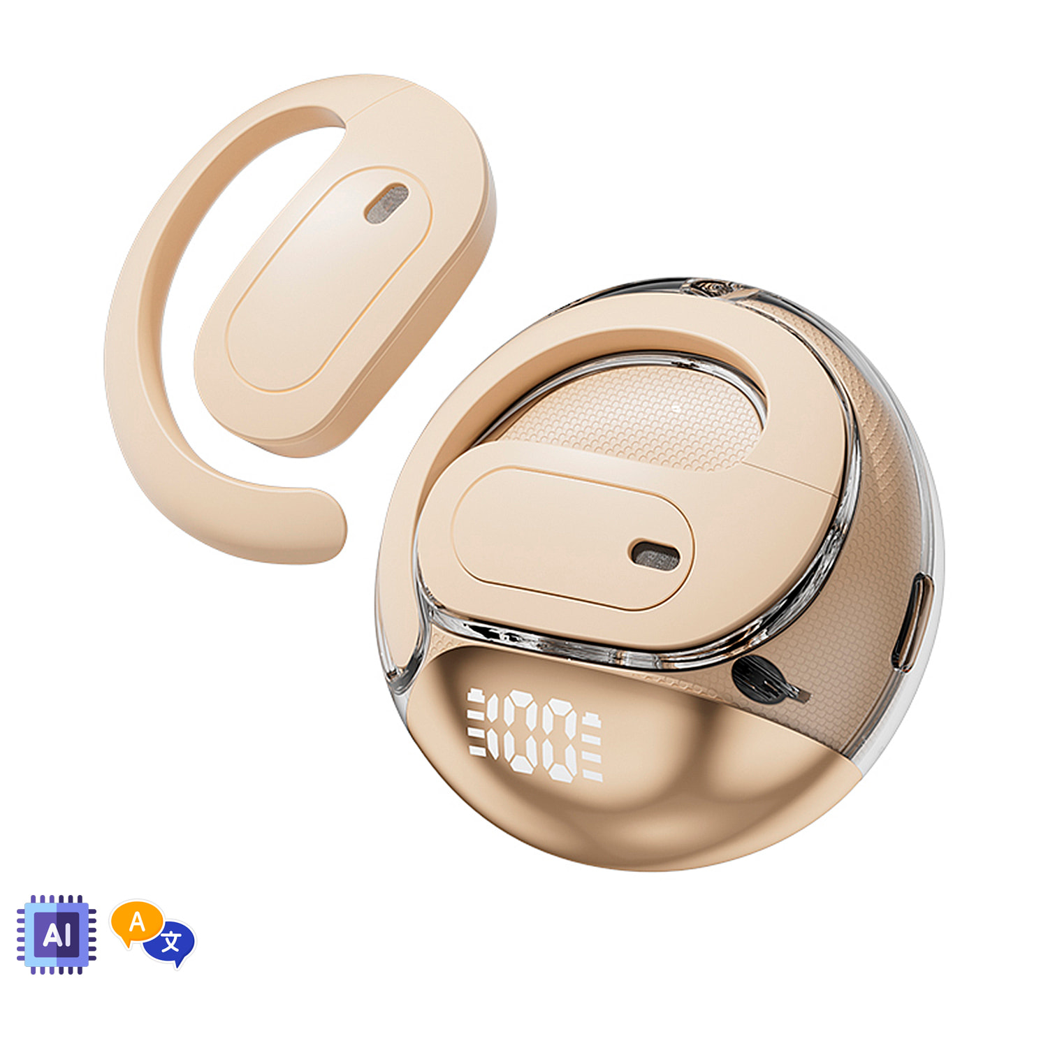 M112 Auriculares Bluetooth 5.4. Sonido panorámico ACS con traductor AI.