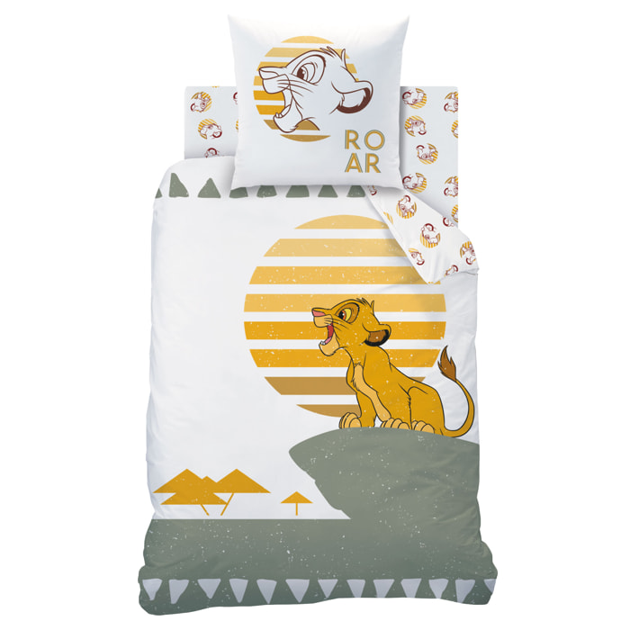Parure de lit imprimée 100% coton, DISNEY HOME LE ROI LION PRINCE