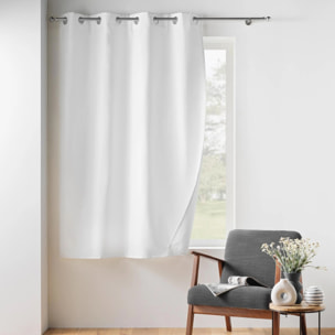 Rideau court isolant thermique - Blanc