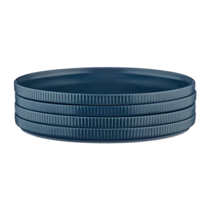 Assiette SCANDI Ø21,5cm - 4 pièces - Marine