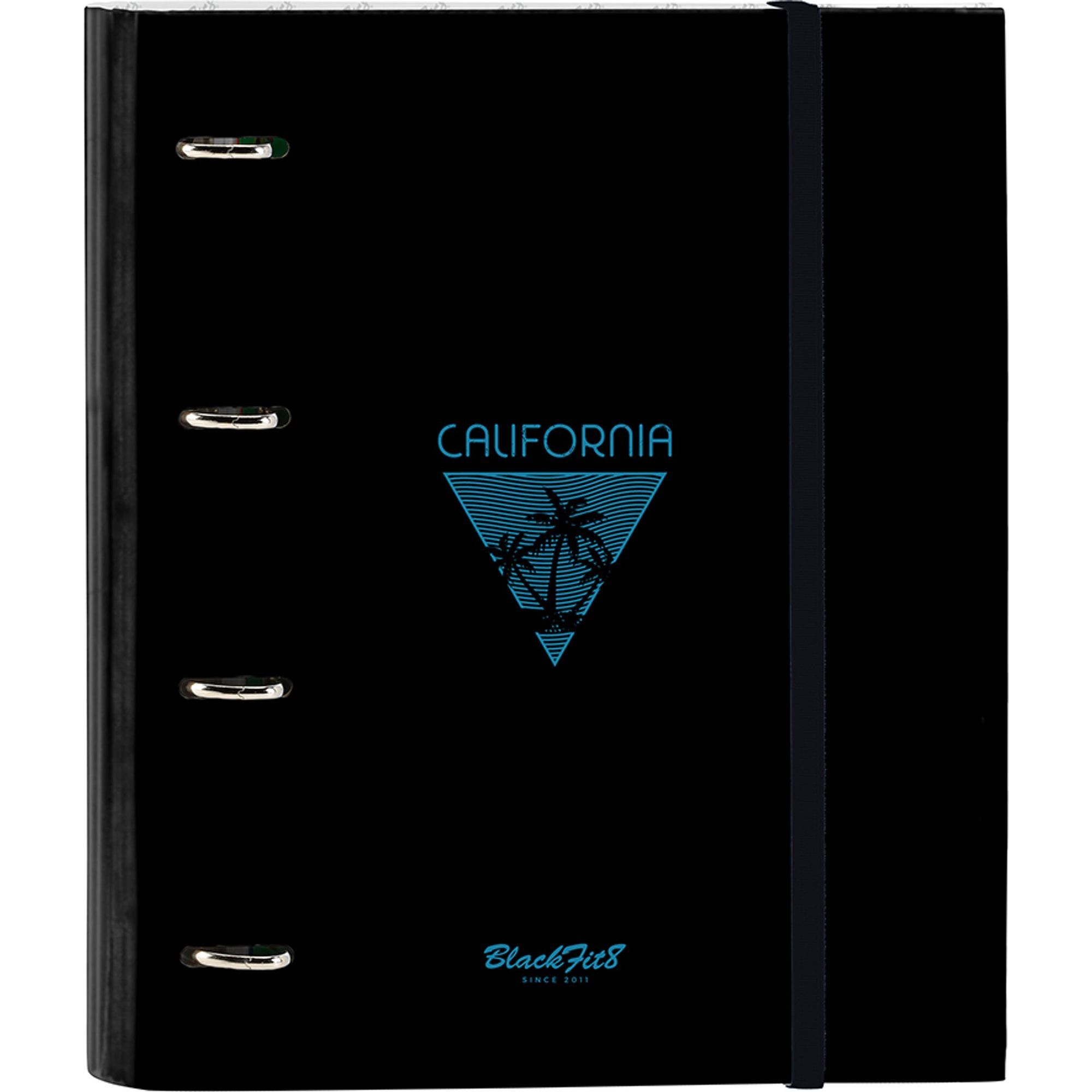 Carpeta 4 anillas 35mm c/recambio blackfit8 "california"