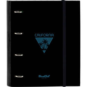 Carpeta 4 anillas 35mm c/recambio blackfit8 "california"