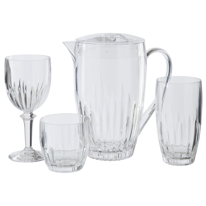 J-line Carafe Acrylique - plastique - transparent