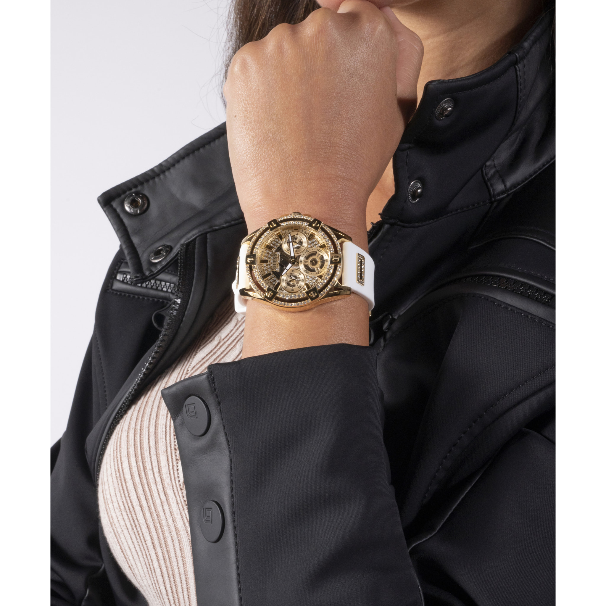 Guess Reloj De Cuarzo Analógico De Cuarzo Gs Reina