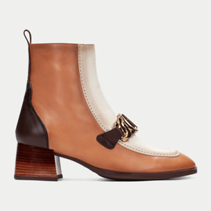 Botin Charlize Apricot vainilla 4,5 cm