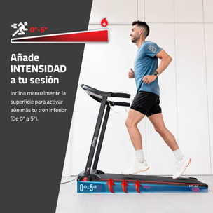 Cinta de correr plegable hasta 14km/h inclinación manual 1500W