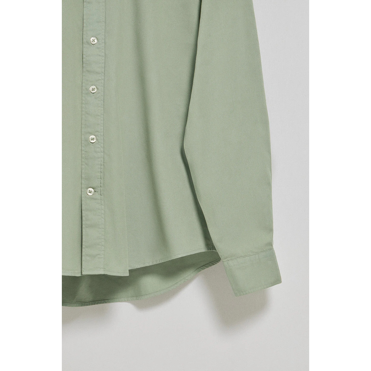 Camicia loose fit verde giada con logo Polo Club