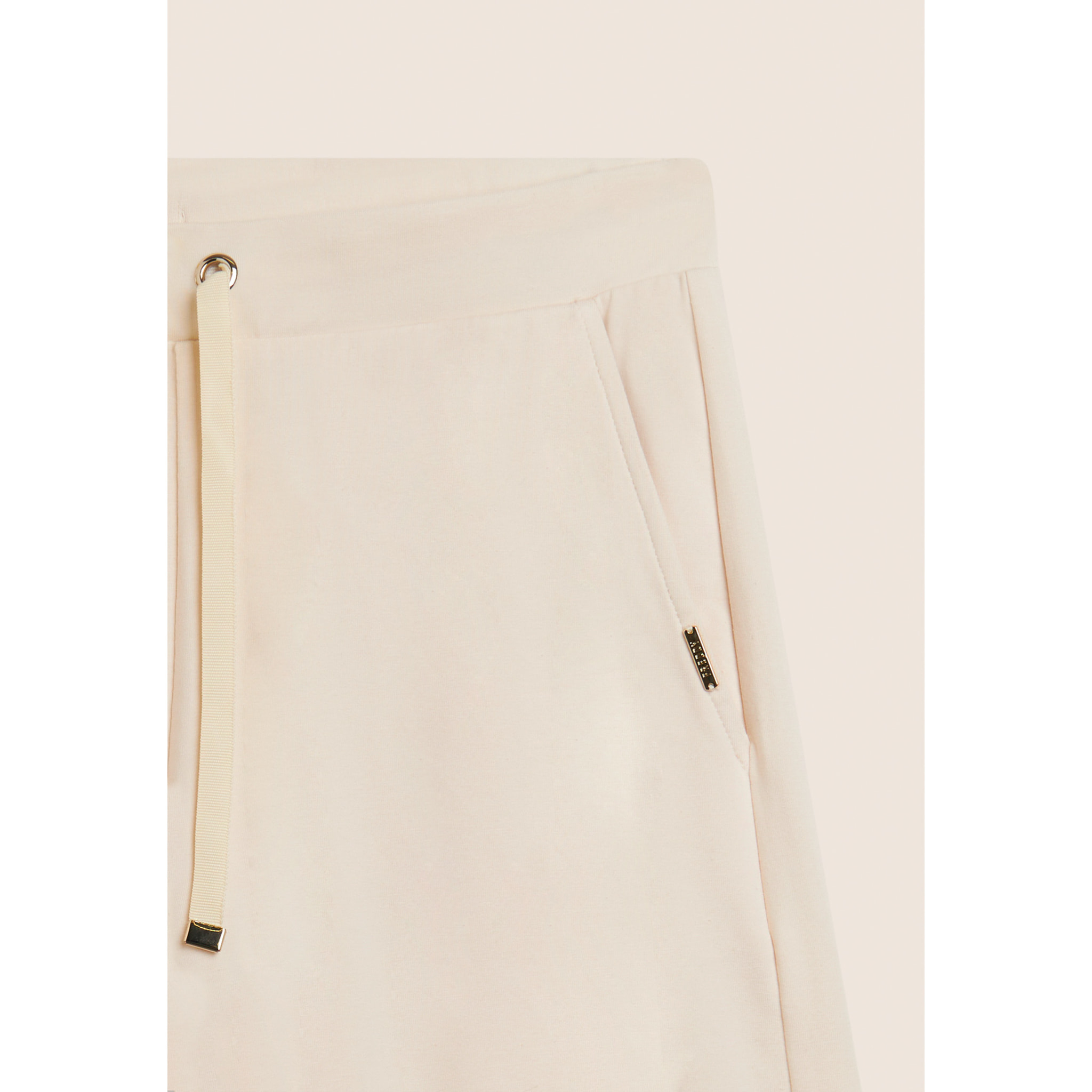 Pantaloni cropped wide leg con dettaglio animalier