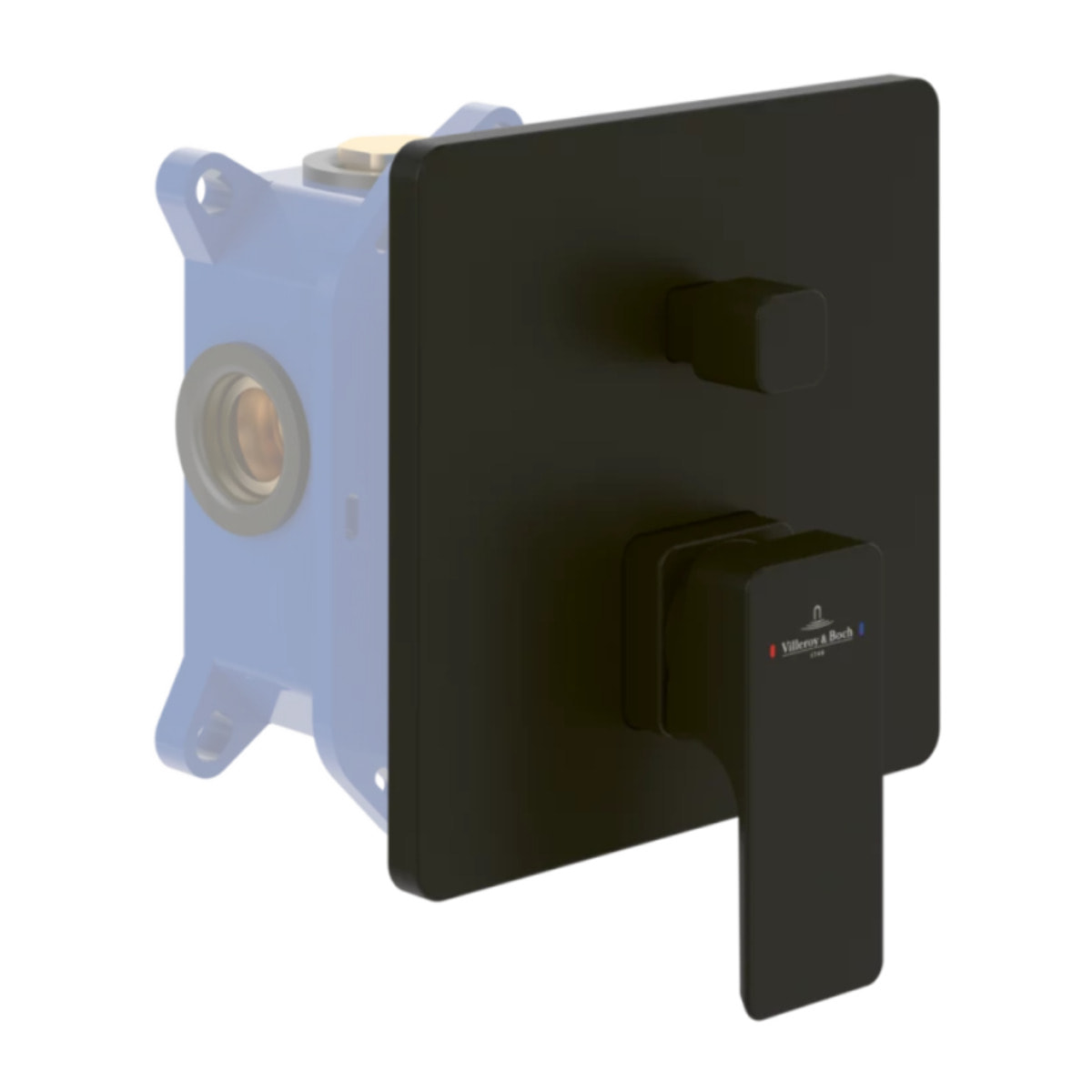 Façade mécanique avec inverseur Subway 3.0 Noir mat + corps encastré