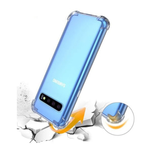 Coque Samsung Galaxy S10 plus anti-choc bords renforcés Souple transparente