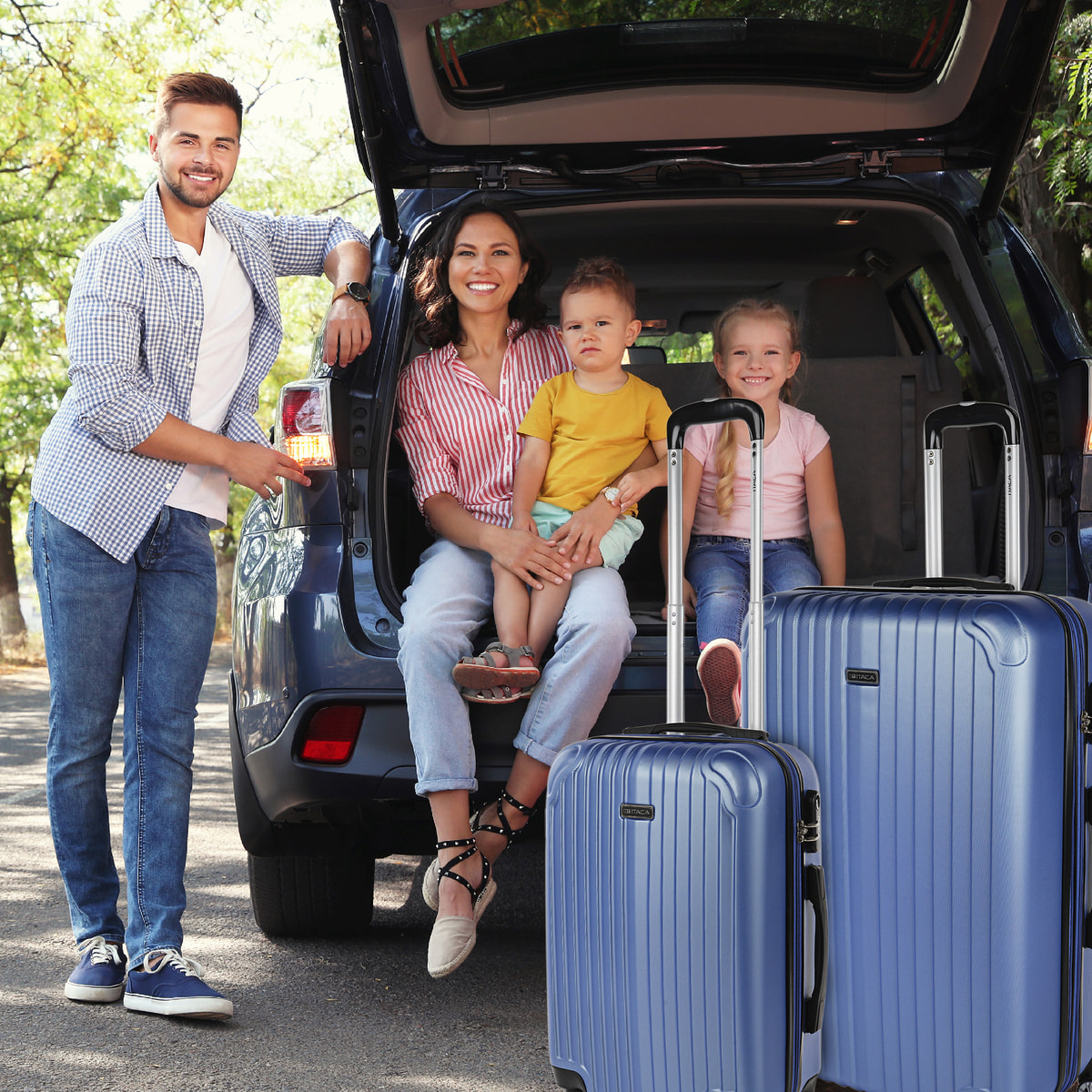 Maleta Itaca Sevron Azul Zafiro