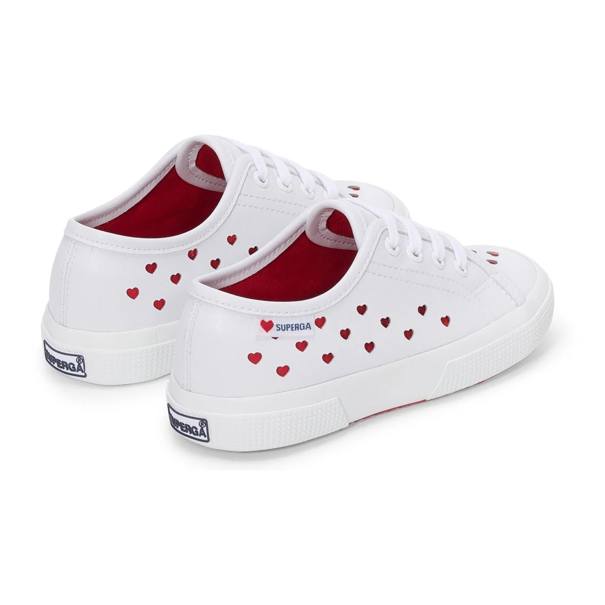 Superga - Niña Blanco - 3750 KIDS HEARTS VEGAN MATERIAL LEGGERA