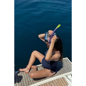 Costume da bagno riducente coppa D blu navy