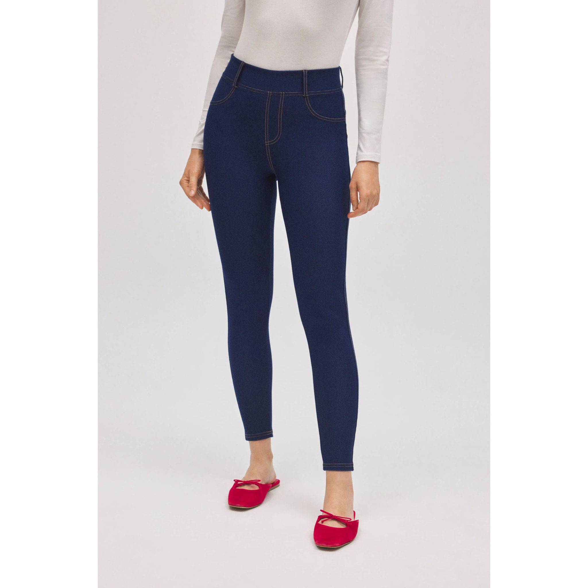 Jeans skinny elasticizzati blu navy