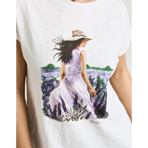 Camiseta Manga Corta Blanco - Sorollina