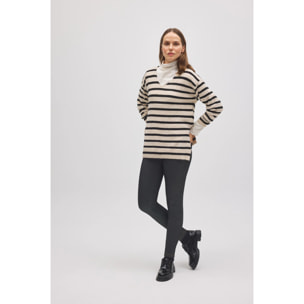 Leggings termici in denim attillato nero