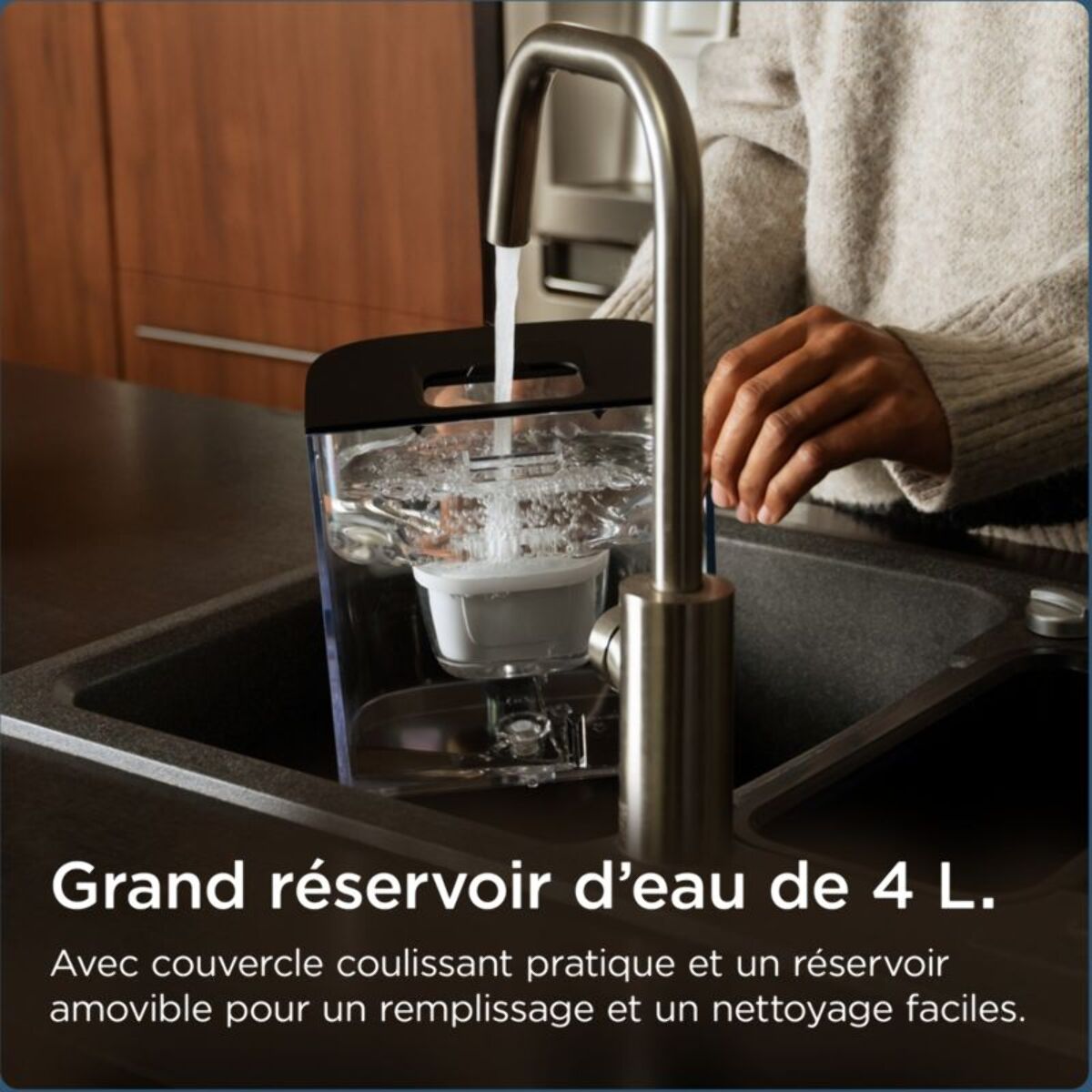 Fontaine à eau BRITA CUBE (4.0 L) technologie UV-C & filtre à eau MAXTRA PRO Expert anti-tartre