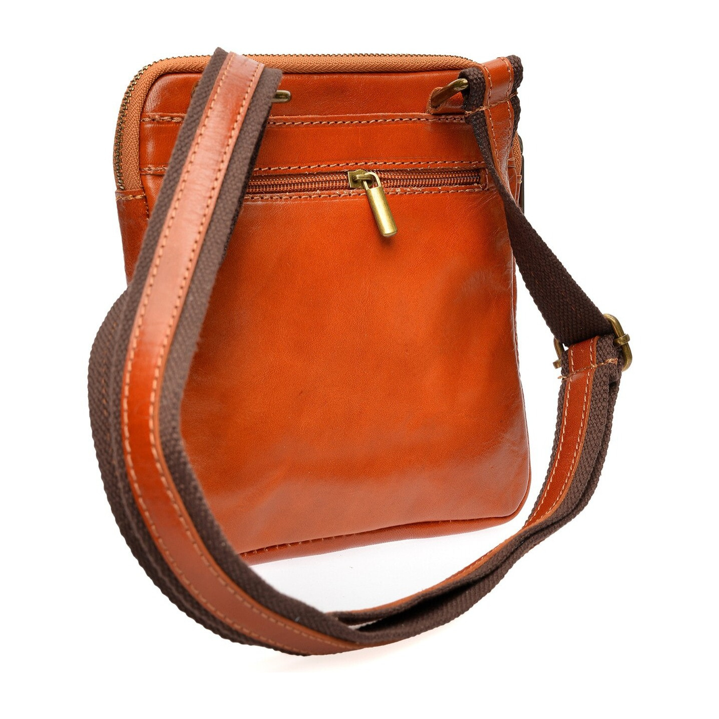 Borsa a spalla Anna Luchini Cammello