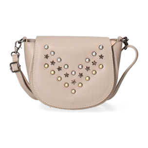 Borsa a spalla da donna Made in Italy - Modello Callisto - Pelle Ruga - 20.0 x 17.0 x 7.0 cm
